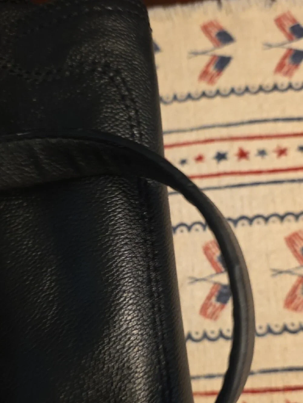 Marc Jacobs Black Leather Satchel with Gold Hardware